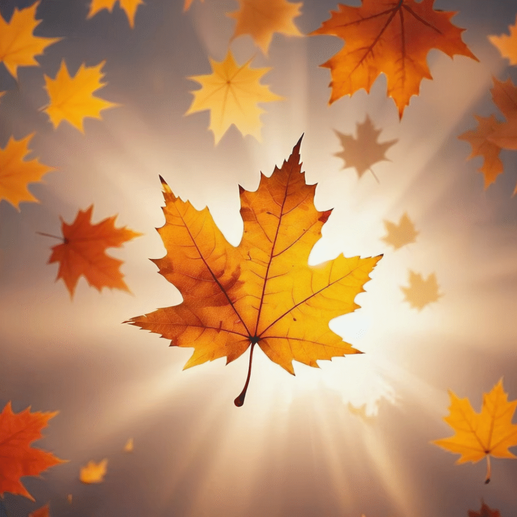 gen 4 autumn leaves falling slowly, seasons of change, time healing, natural cycles, acceptance